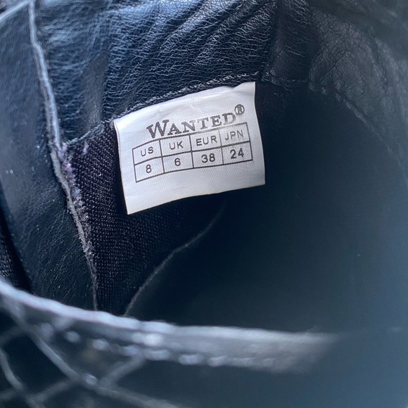 Wanted moto buckle booties, black size 8 - Picture 8 of 8
